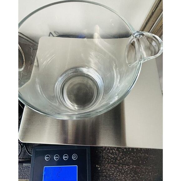 Vintage Cristal Mode Ice Bucket Hand Crafted Italy Silver Leaf Etched Glass - Picture 13 of 13